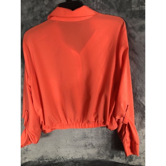 Gabrielle Union New York Company Women’s Shirt Orange Blouse Adult X Large - Picture 8 of 11
